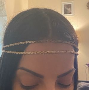 2/$15 NWOT Metal Chain Headband - Gold